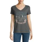 Short Sleeve V Neck Star Wars Graphic T-shirt