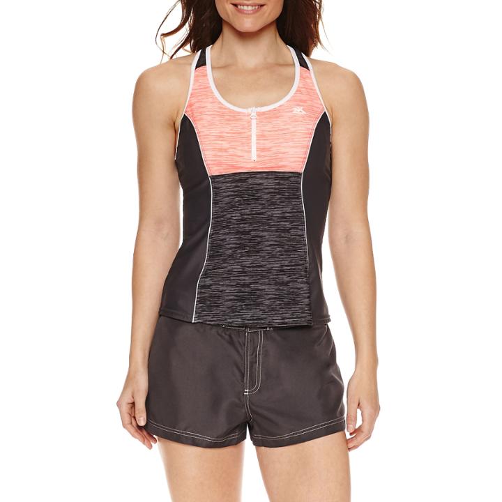Zeroxposur Heather Stripe Tankini