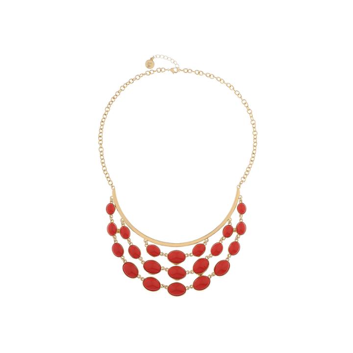 Liz Claiborne Orange Statement Necklace