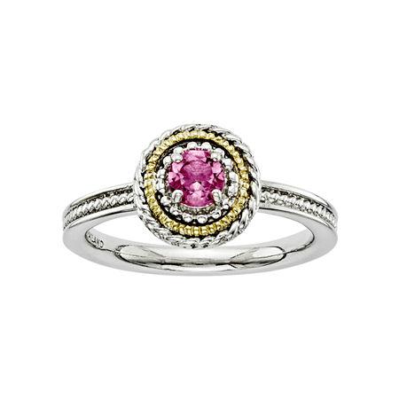 Personally Stackable Two-tone Tourmaline Ring
