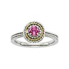 Personally Stackable Two-tone Tourmaline Ring