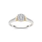 1/3 Ct. T.w. Diamond 10k Two-tone Gold Engagement Ring