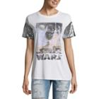 Star Wars Sequin Sleeve Graphic T-shirt- Juniors