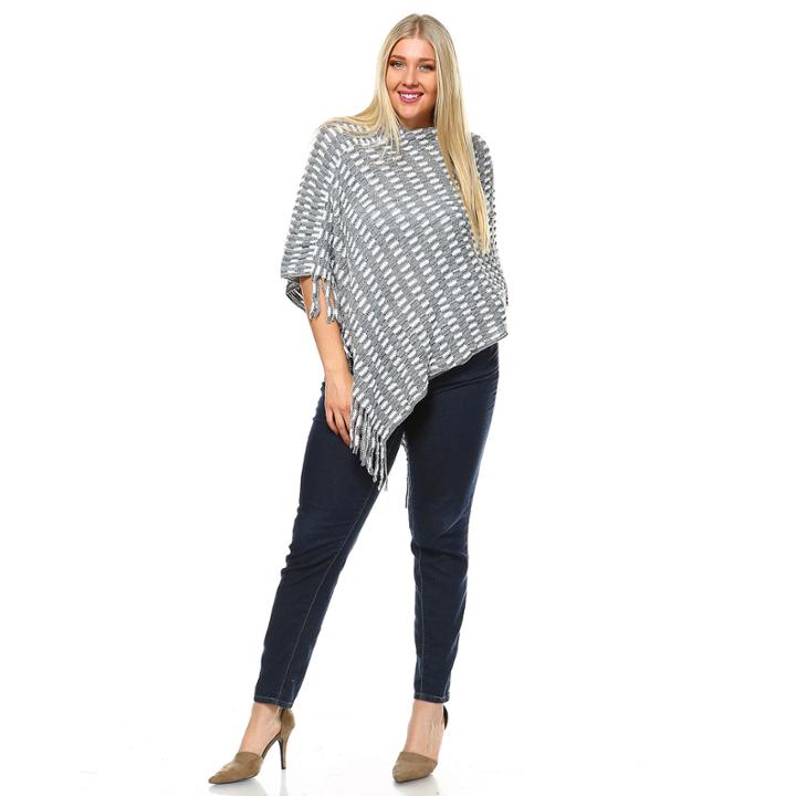 White Mark Nixie Poncho Plus