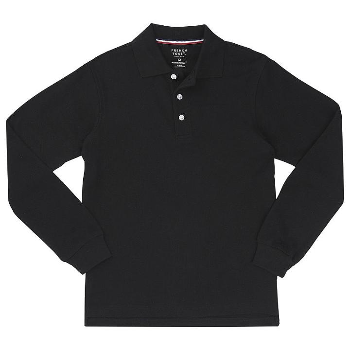 French Toast Long Sleeve Pique Polo