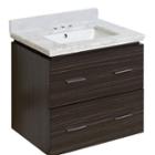23.75-in. W Wall Mount Dawn Grey Vanity Set For 3h4-in. Drilling Bianca Carara Top White Um Sink