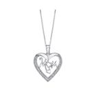 Love Grows&trade; 1/10 Ct. T.w. Diamond Sterling Silver Mom Pendant Necklace