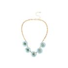 Mixit&trade; Gold-tone Blue Flower Collar Necklace