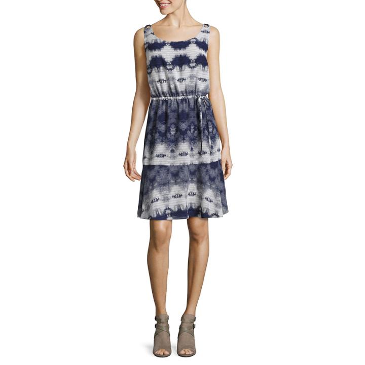 Libby Edelman Sleeveless Blouson Dress