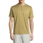 St. John's Bay Terra Tek Short Sleeve Henley Shirt