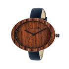 Earth Wood Unisex Red Strap Watch
