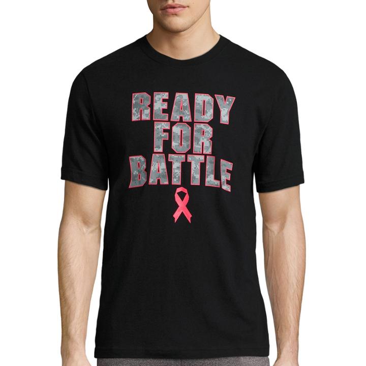 Xersion Short-sleeve Ready For Battle Breast Cancer Tee