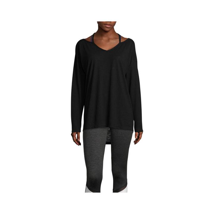 Xersion Long Sleeve Studio Cutout T-shirt