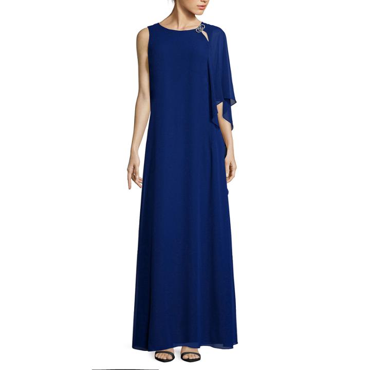 Scarlett One-shoulder Chiffon Long Dress - Tall