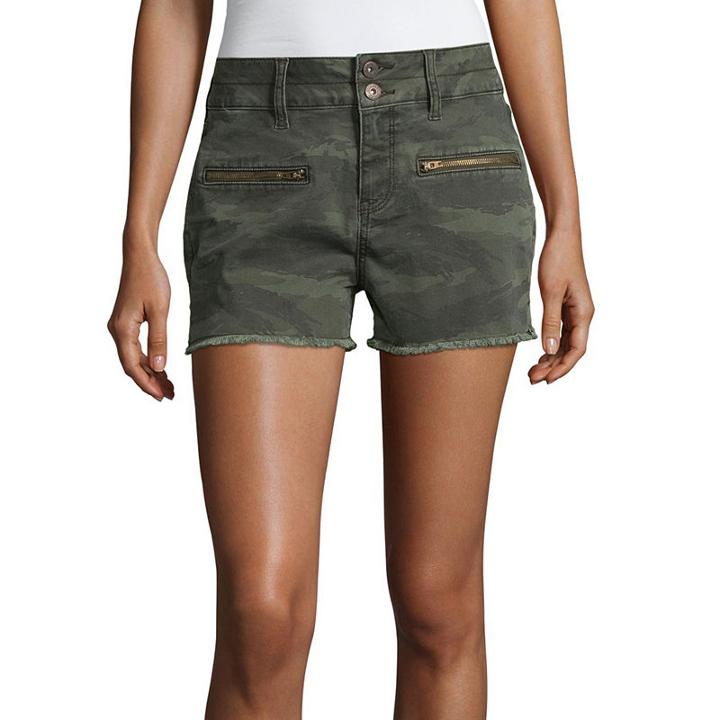 Arizona 3 3/4 Denim Shorts-juniors