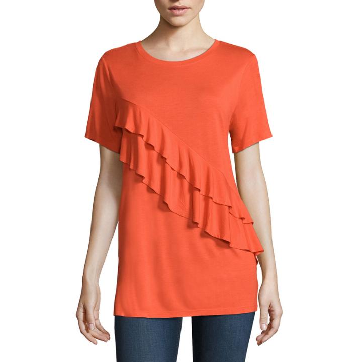 Stylus Short Sleeve Crew Neck T-shirt-womens