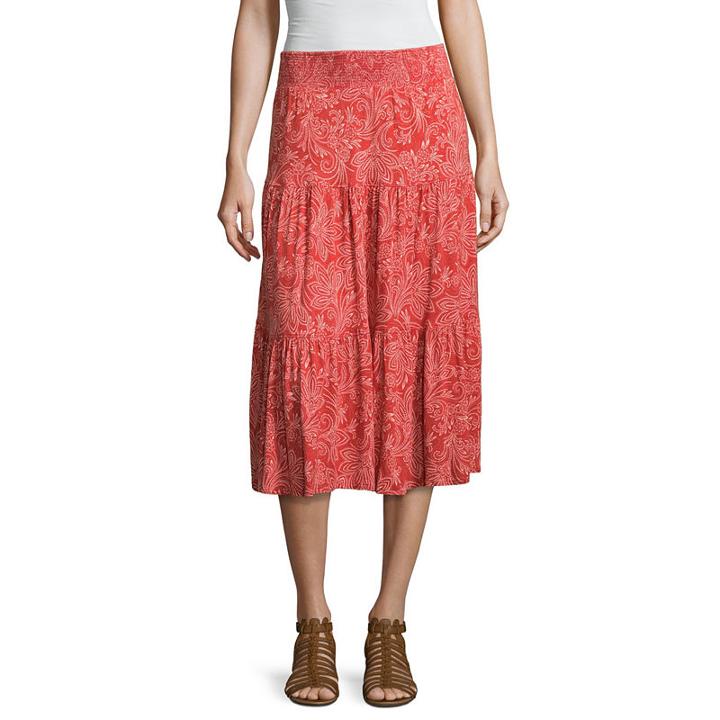 St. John's Bay Print Mix Skirt - Tall 27