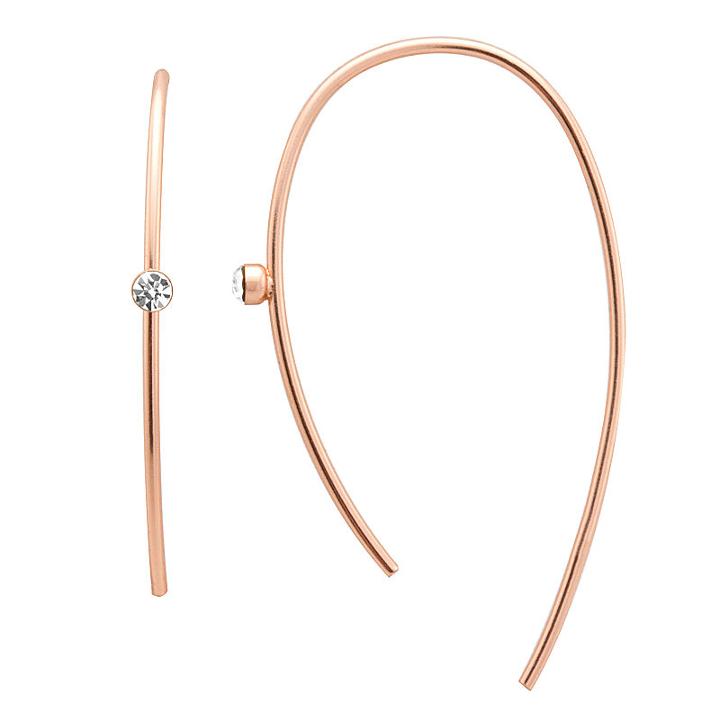 Itsy Bitsy Itsy Bitsy Clear 14k Drop Earrings