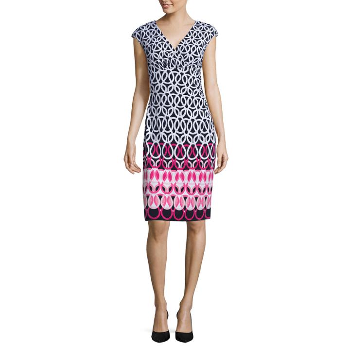 Liz Claiborne Short Sleeve Sheath Dress