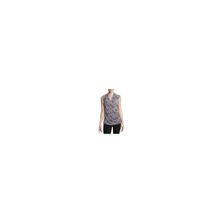 Worthington Sleeveless Draped Neck T-shirt