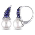 Genuine White Pearl Drop Earrings
