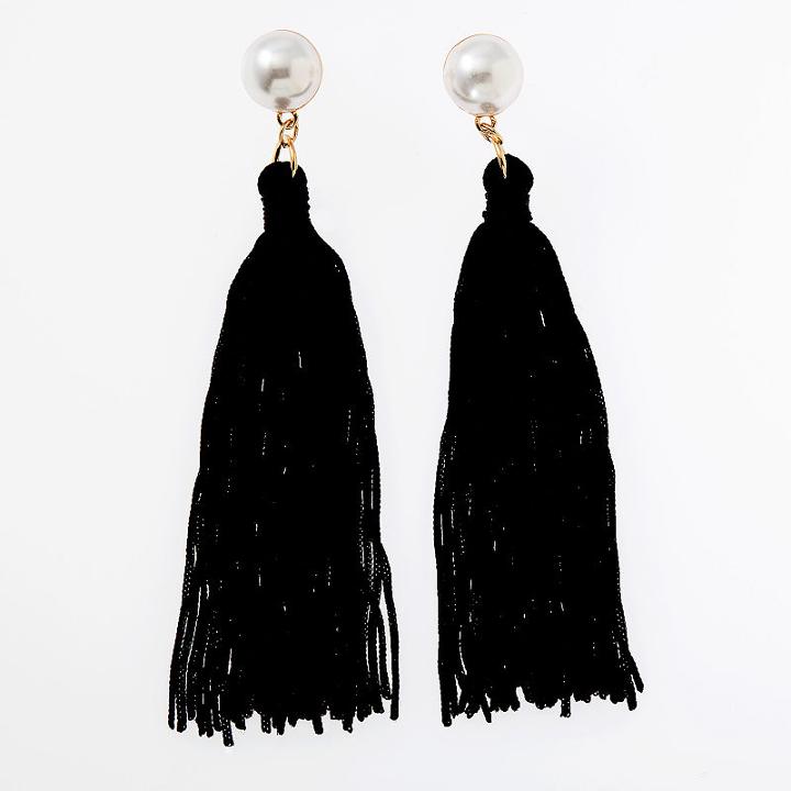 Bijoux Bar White Drop Earrings