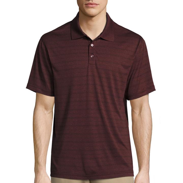 Haggar Short Sleeve Classic Polyester Polo Shirt
