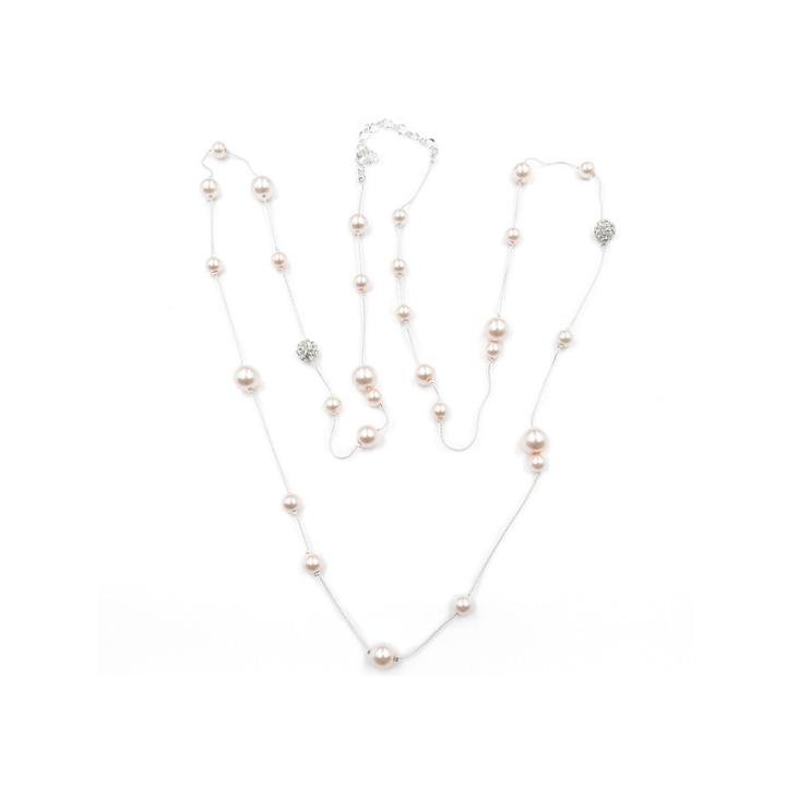 Vieste Rosa Womens Brass Illusion Necklace