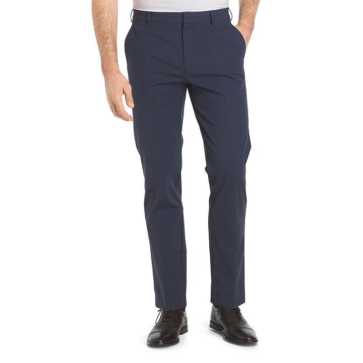 Van Heusen Flex Oxford Chino Straight Fit Flat Front Pants