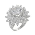 Cz By Kenneth Jay Lane Floral Statement Ring