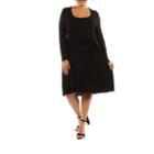 24/7 Comfort Apparel The Must Have A-line Dress-plus