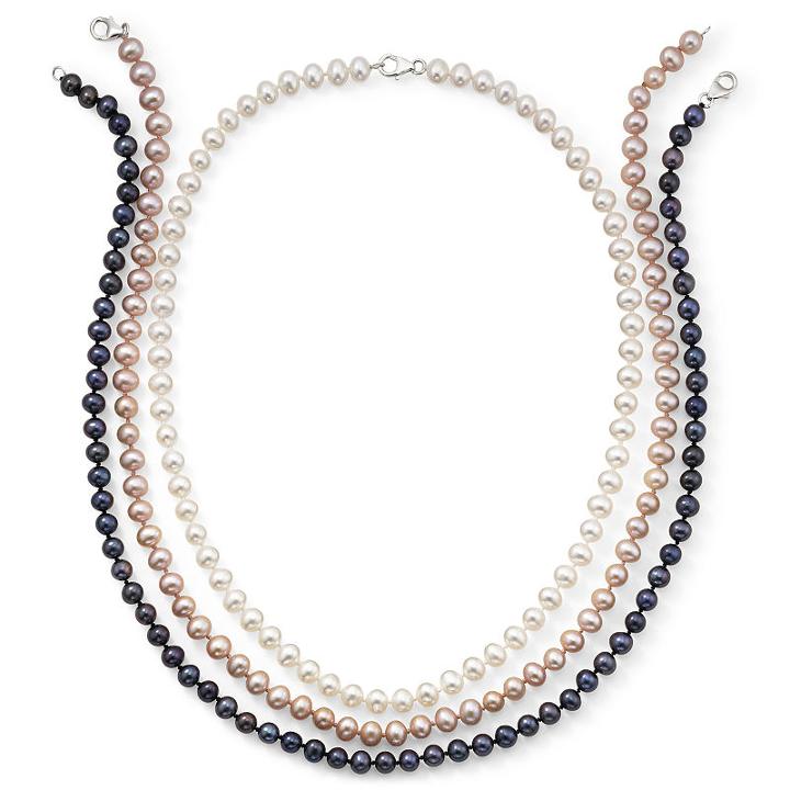 Freshwater Pearl 3 Piece Necklace Set