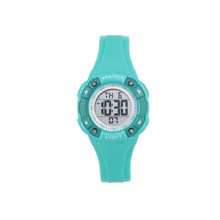 Armitron Womens Green Strap Watch-45/7081lbl