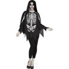 Skeleton Poncho Adult Costume - One Size Fits Most