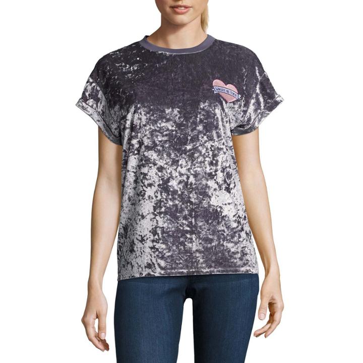 Velvet Graphic T-shirt- Juniors
