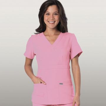 Grey's Anatomy&trade; Womens Scrubs, Mock Wrap Top