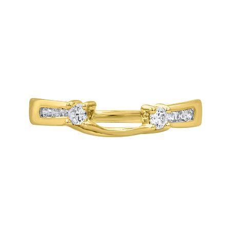 1/4 Ct. T.w. Diamond 14k Yellow Gold Ring Guard