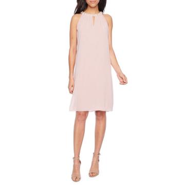 S.l. Fashions Sleeveless Beaded A-line Dress