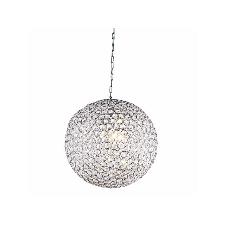 Warehouse Of Tiffany Jasmine 2-light Round Crystal10-inch Chrome Chandelier