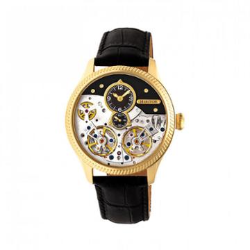 Heritor Unisex Black Strap Watch-herhr7304