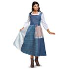 Disney's Beauty And The Beast Live Action Belle Village Dress Deluxe Adult Costume