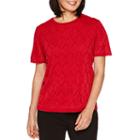 Alfred Dunner Wrap It Up Short Sleeve Crew Neck Pullover Sweater