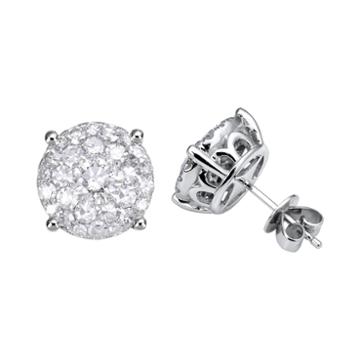 Brilliant Dream&trade; 2 Ct. T.w. Diamond Cluster Stud Earrings