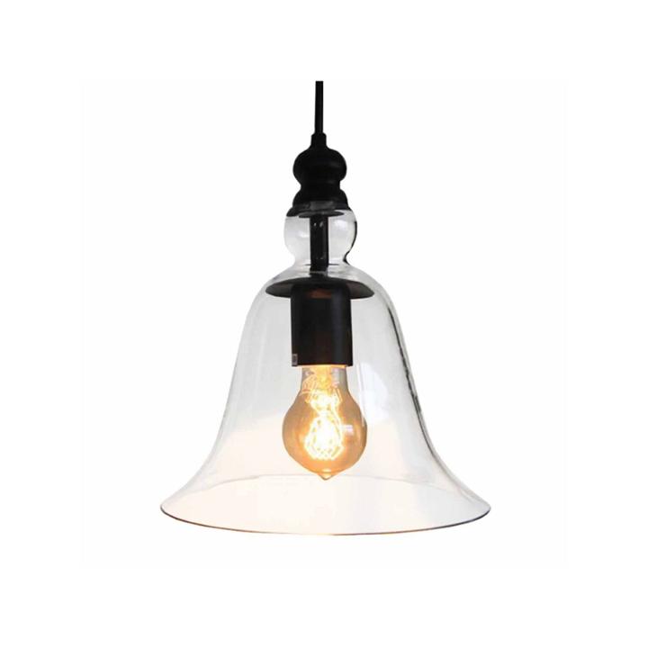 Warehouse Of Tiffany Marlowe 1-light Adjustable Cord 8-inch Clear Glass Edison Pendant With Bulb