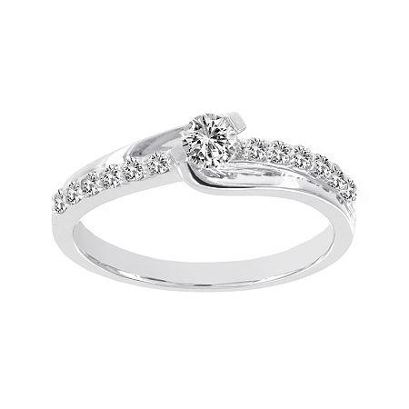 Lumastar 1/2 Ct. T.w. Diamond 14k White Gold Bridal Ring