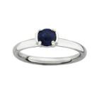 Personally Stackable Genuine Blue Lapis Sterling Silver Stackable Ring