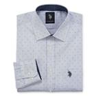 U.s. Polo Assn. Long Sleeve Geo Linear Dress Shirt -big And Tall
