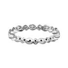 Diamond Stackable Ring 1/10 Ct. T.w. Silver