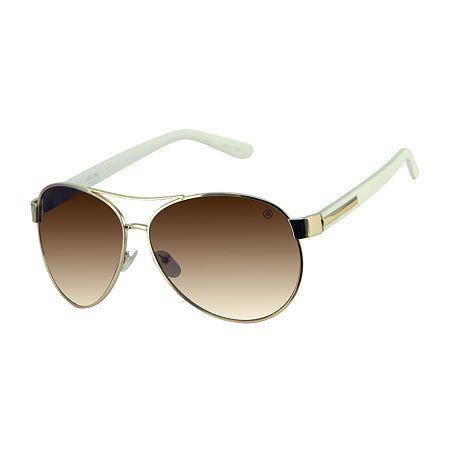 Nicole By Nicole Miller Labelle Aviator Sunglasses
