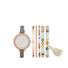 Arizona Womens Gray 7-pc. Watch Boxed Set-fmdarz167